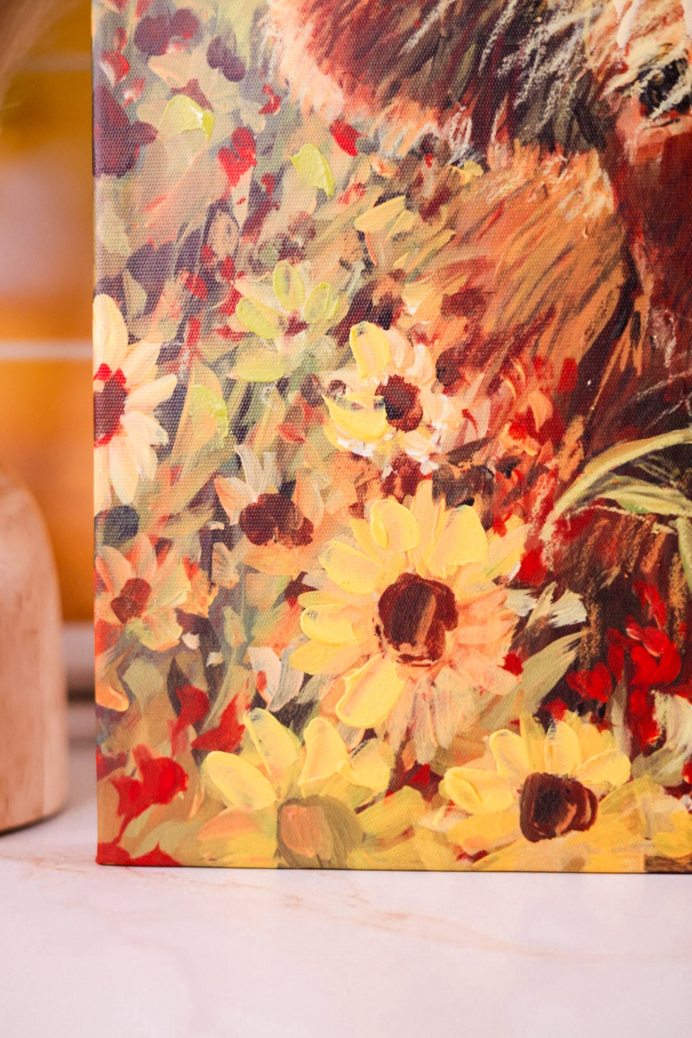 Flower Grazing Highland Cows Wall Art (3 Styles)