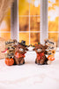 Resin Harvest Highland Cow W/ Sign Table Top Decorations (Two Styles)