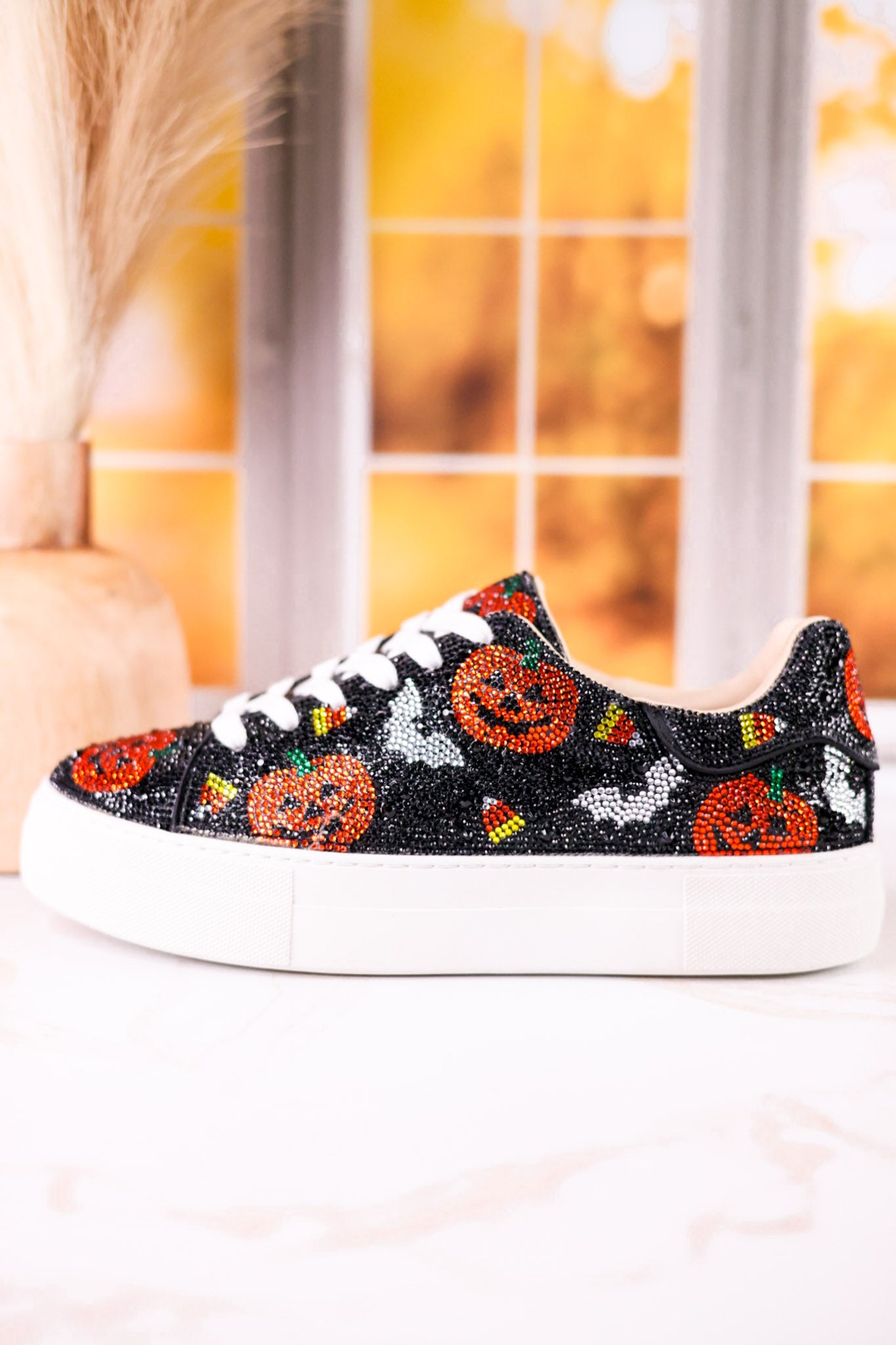 Betsey Johnson Halloween Rhinestone Platform Sneakers