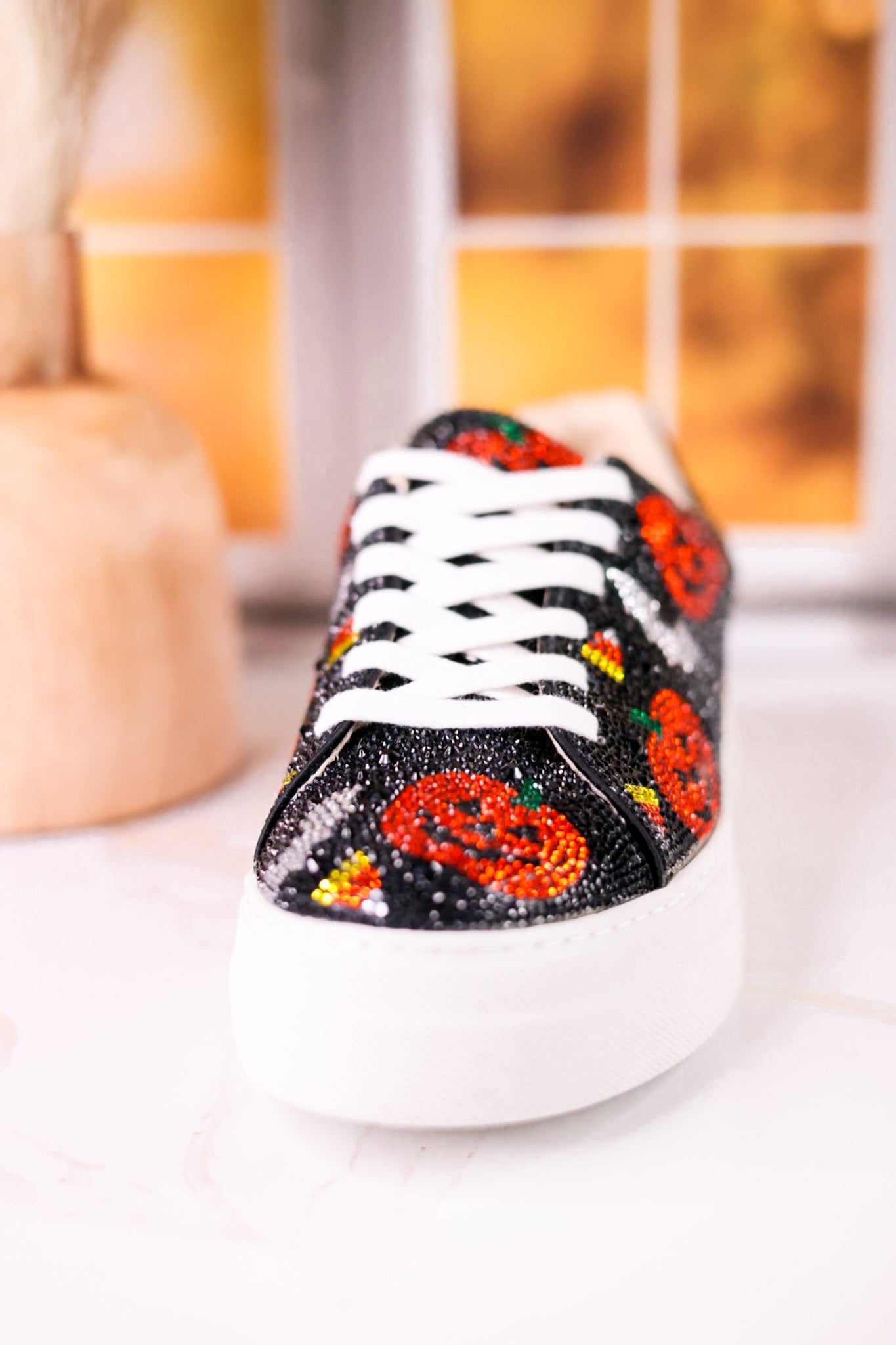 Betsey Johnson Halloween Rhinestone Platform Sneakers