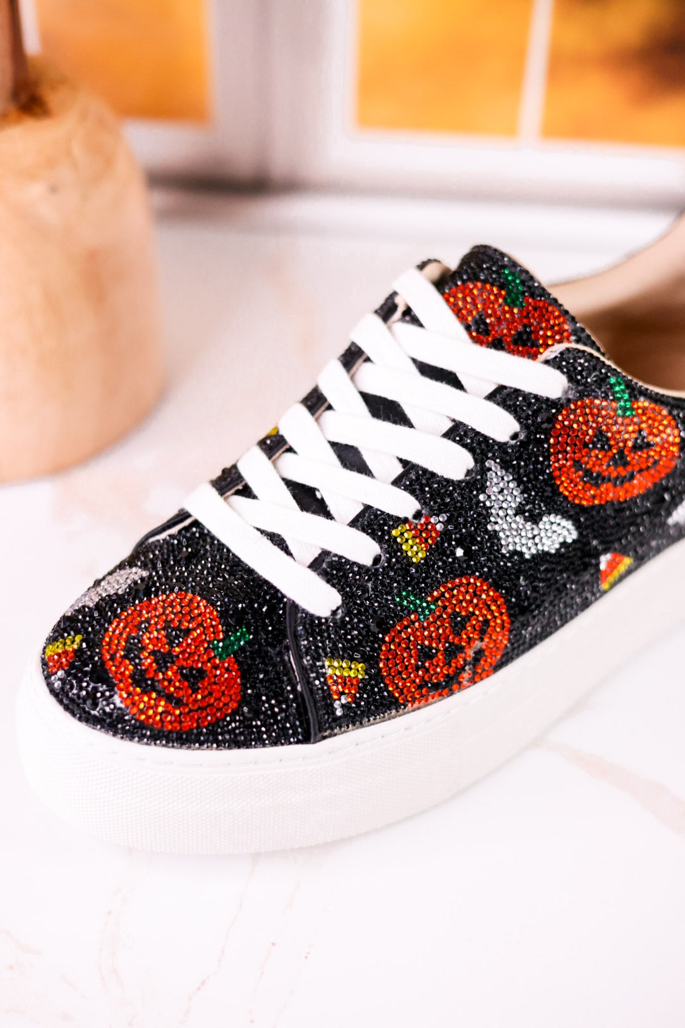 Betsey Johnson Halloween Rhinestone Platform Sneakers