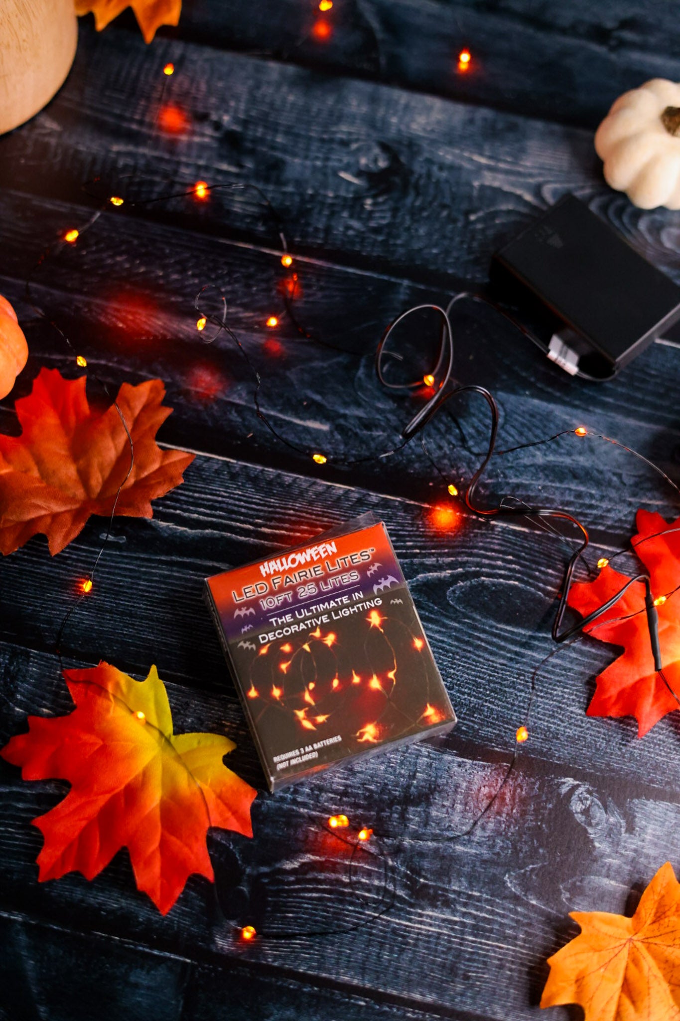 10' Orange LED Fairy Lights