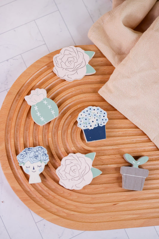 Set of 6 Garden Themed Ledgies