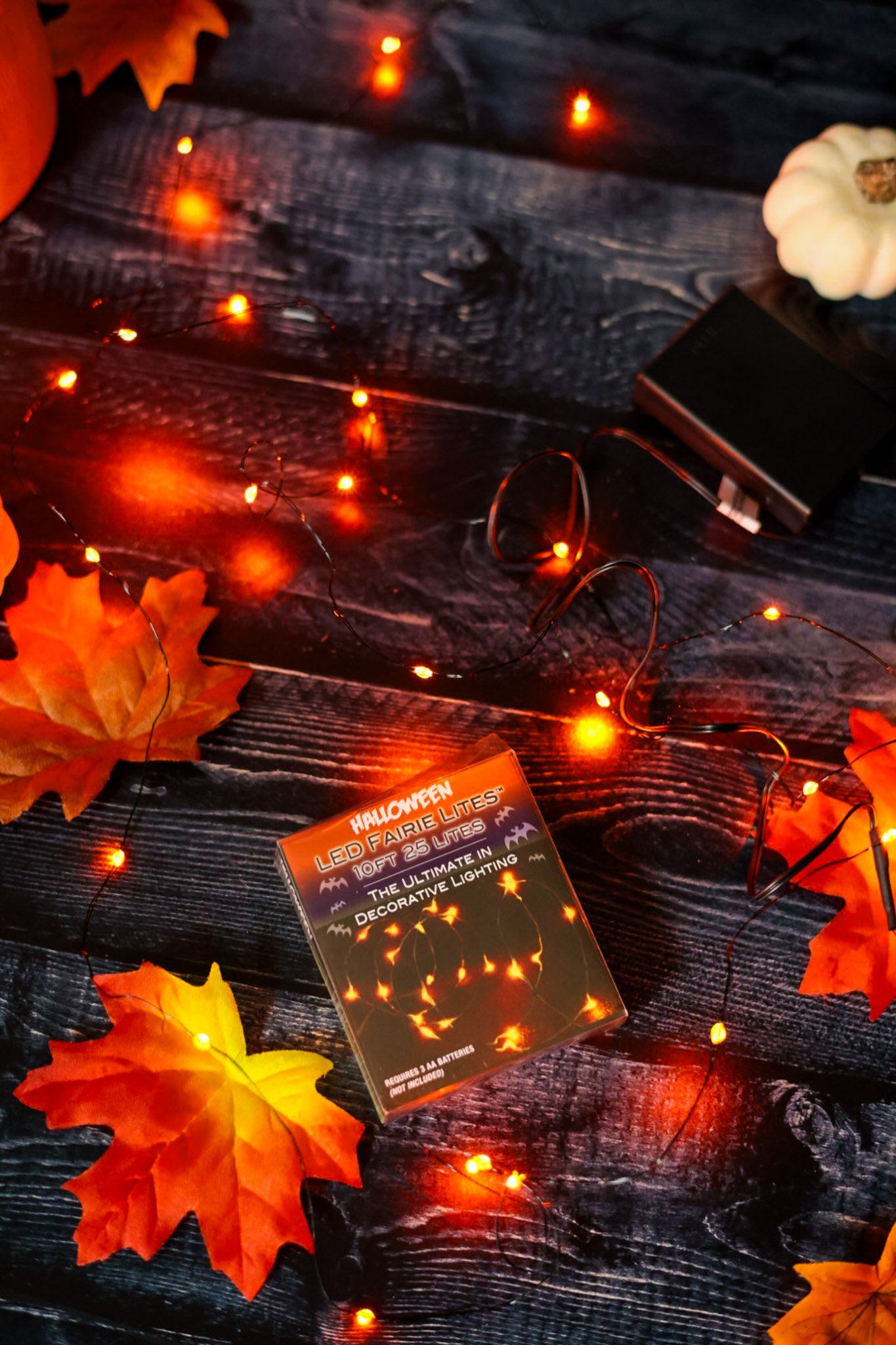 10' Orange LED Fairy Lights