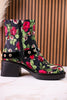 Betsey Johnson Floral Lace Asher Booties With Pearl Buckle