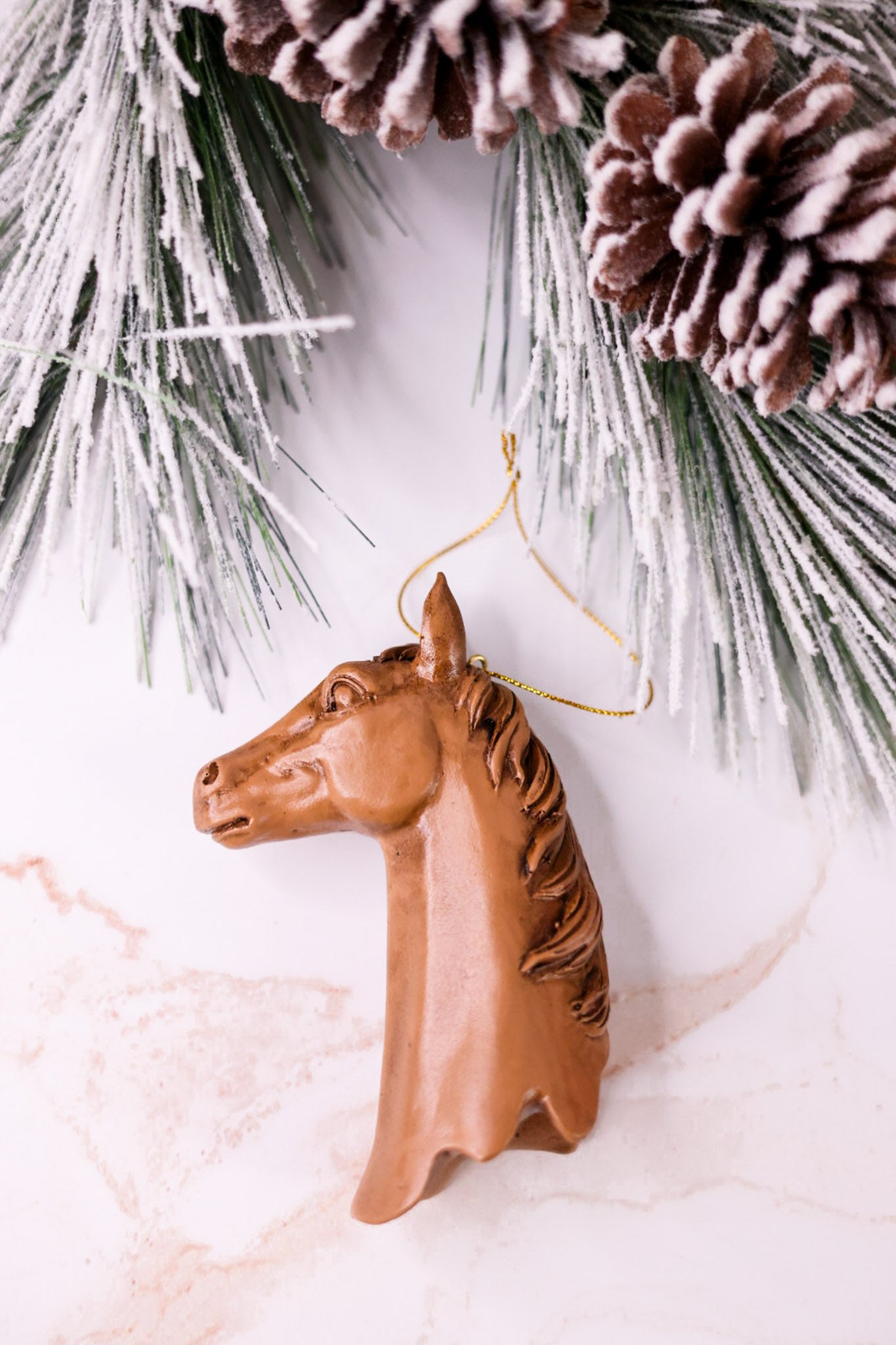 5" Resin Horse Head Ornament (4 Colors)