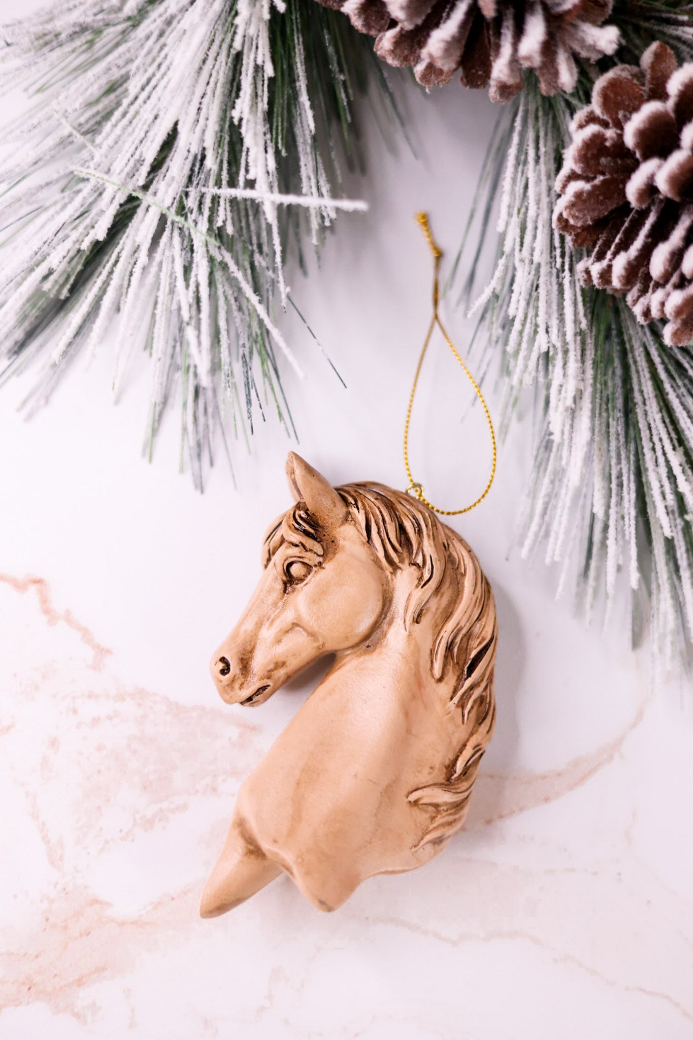 5" Resin Horse Head Ornament (4 Colors)
