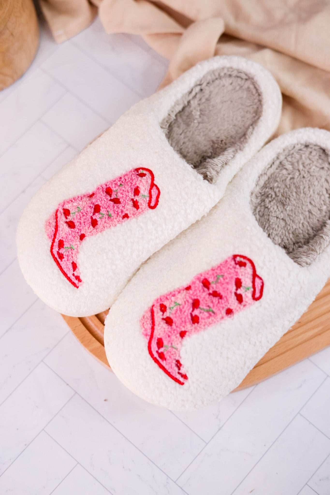 Cherry Cowgirl Slippers