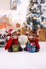 Resin Holiday Highland Cow W/ Present Decorative Figures (Two Styles)