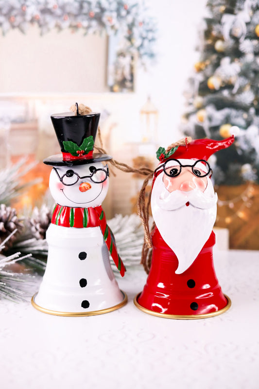 Metal Christmas Character Bells (2 Styles)