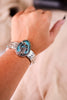 Aztec Pattern Stretch Bracelet With Turquoise Boots Pendant