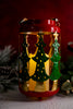 Christmas Tree Cutout Metal LED Lantern