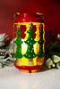 Christmas Tree Cutout Metal LED Lantern