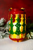 Christmas Tree Cutout Metal LED Lantern