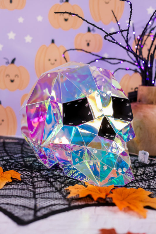 Light Up Holographic Skull