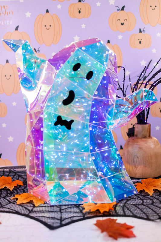 16" Holographic Rainbow LED Ghost