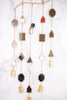Brass Suncatcher with Geometric Mirrors