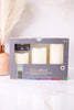 Set of 3 LED Wavy Edge Color Changing Candles