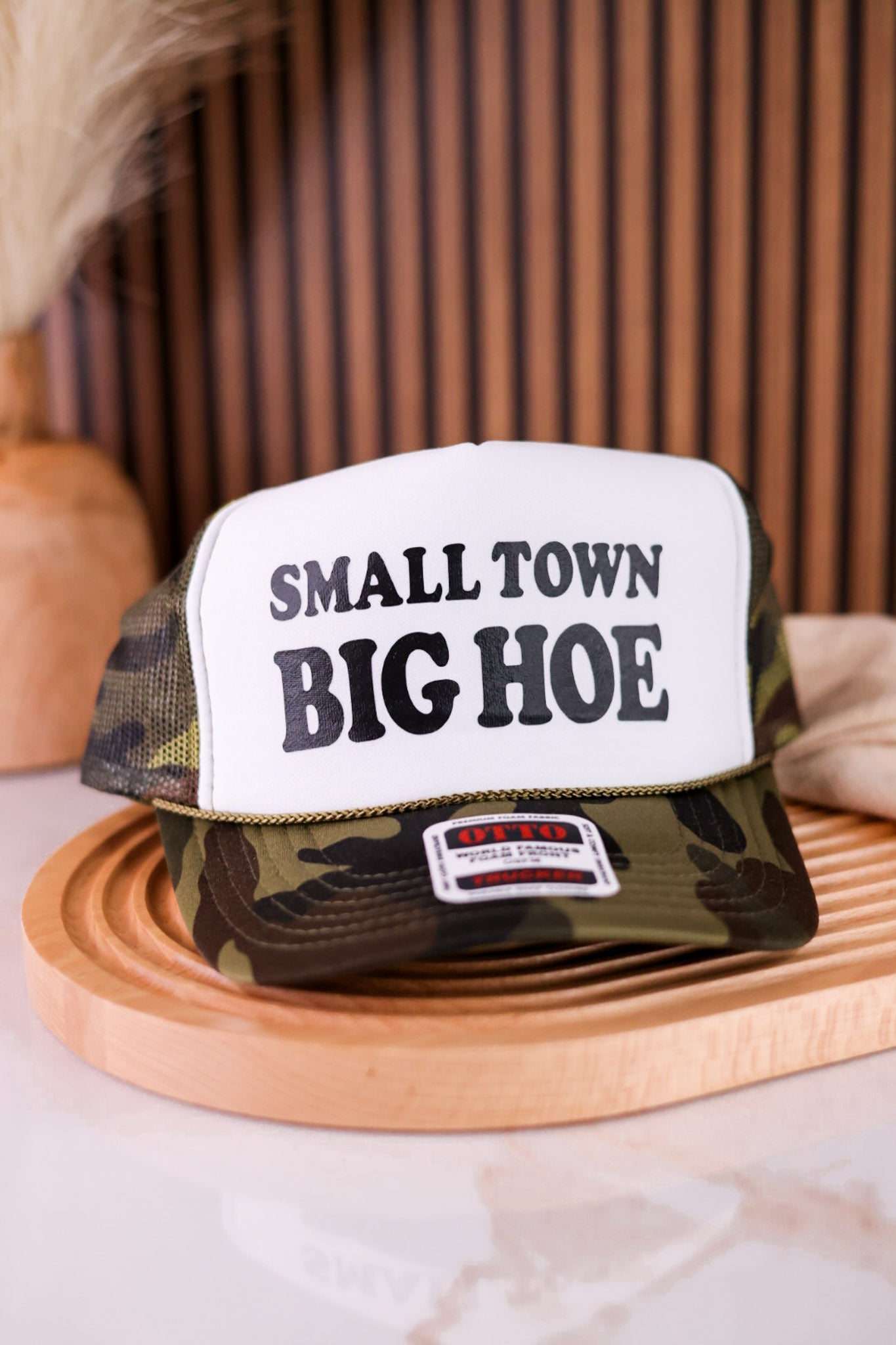 Small Town Big Hoe Trucker Hat