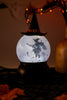 8" Halloween Witch Globe with Swirling Bats