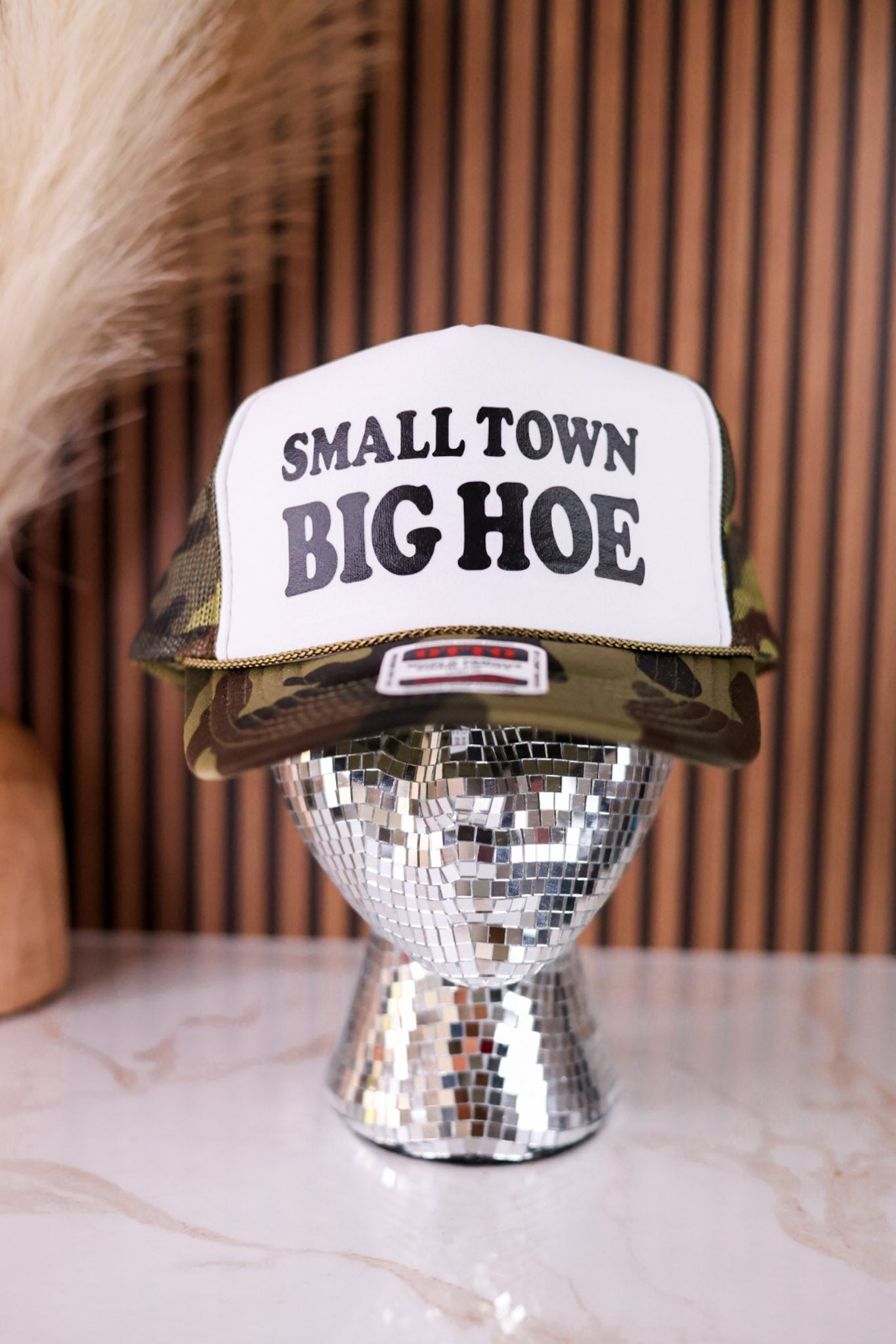Small Town Big Hoe Trucker Hat