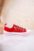 Red Lace Up Sneakers