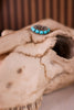 Turquoise Eternity Western Simple Stretch Ring