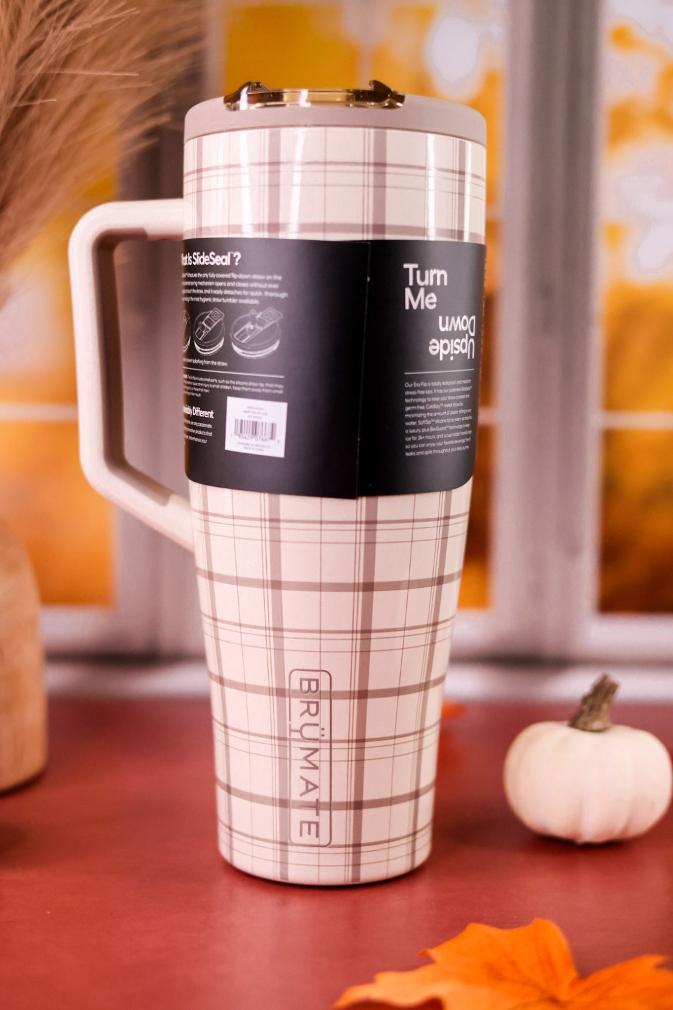 Brumate Oxford Plaid 40oz Era Flip Tumbler