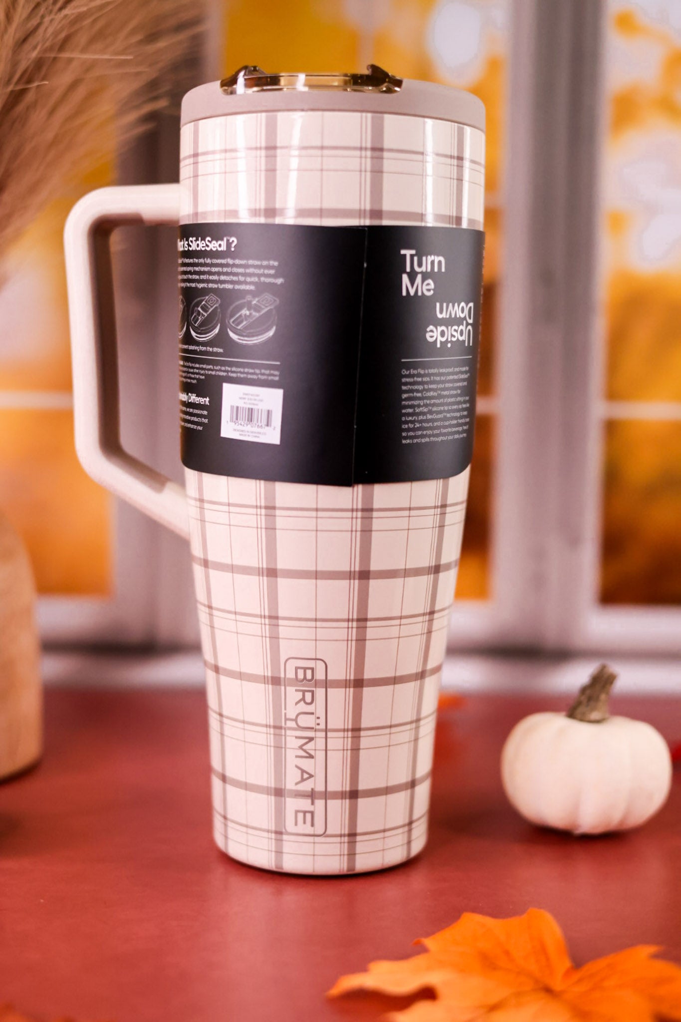 Brumate Oxford Plaid 40oz Era Flip Tumbler