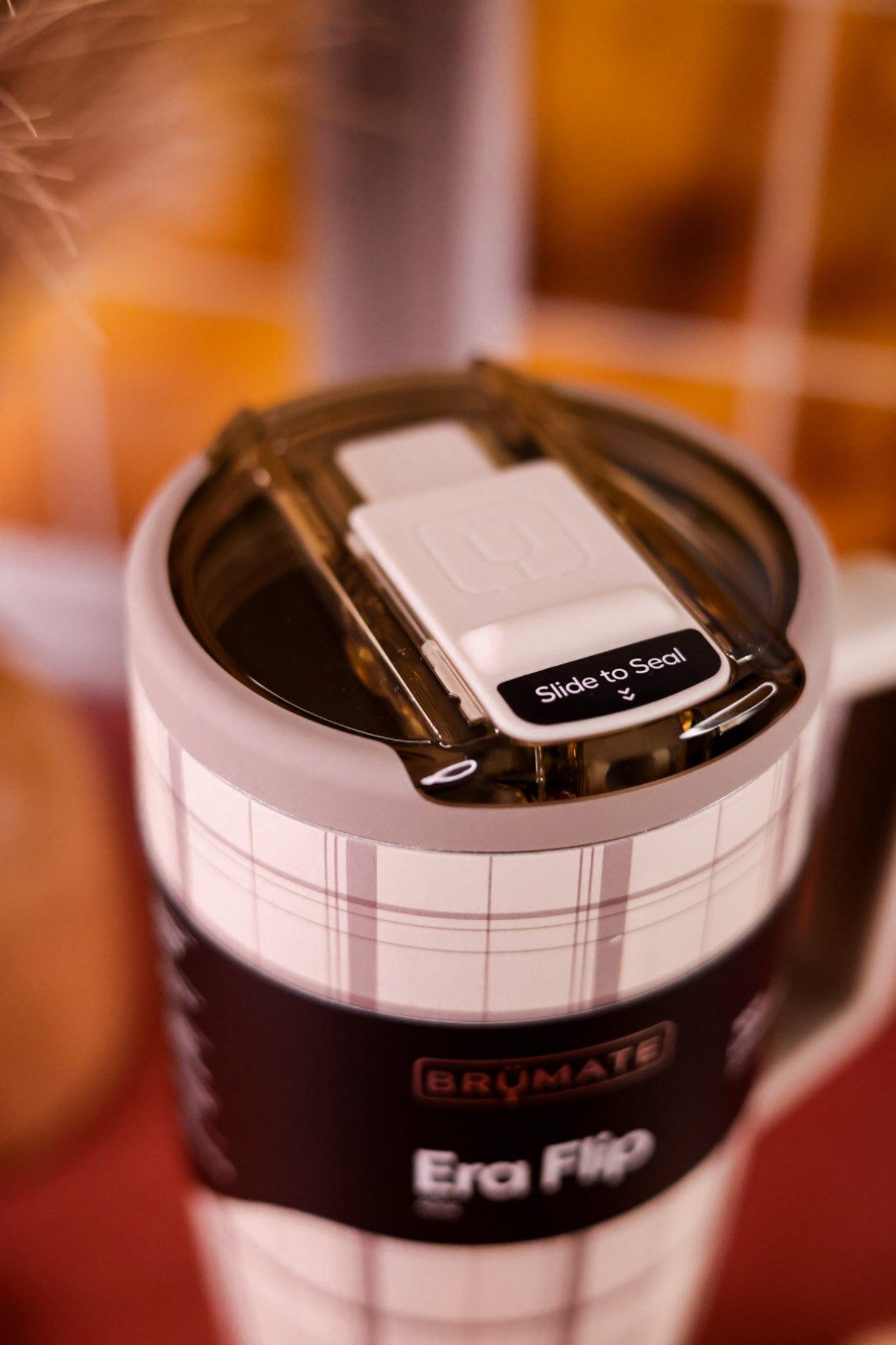 Brumate Oxford Plaid 40oz Era Flip Tumbler