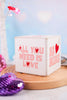 Valentine's Day Decorative Wooden Cube