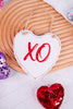 XO Heart Shaped Wooden Plaque