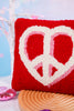 Heart Peace Sign Anchor Hook Pillow