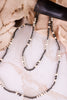 Cowgirl Pearl And Stone Bead Long Necklace In Silver