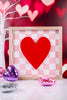 Heart/Clover Checkered Reversible Wooden Sign