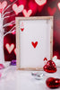 Heart/Clover Playing Card Reversible Wooden Sign