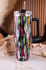 Fishing Lures 40oz Tumbler W/ Straw