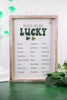 Reversible Ways to Say Love/Be Lucky Wood Framed Sign