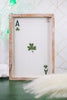 Heart/Clover Playing Card Reversible Wooden Sign