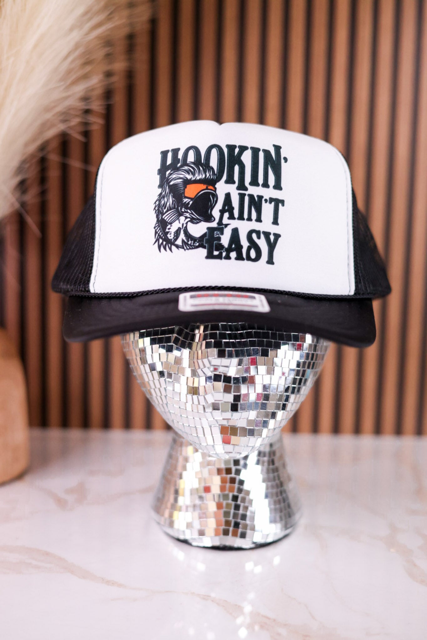 Hookin Ain't Easy Foam Front Trucker Hat
