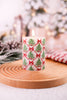 Flameless 4" Christmas Tree Wax Pillar Candle