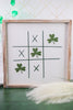 Reversible Sign with Tic Tac Toe Hearts/Clovers