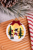 4" Light Up Snowman With Presents Christmas Ornament