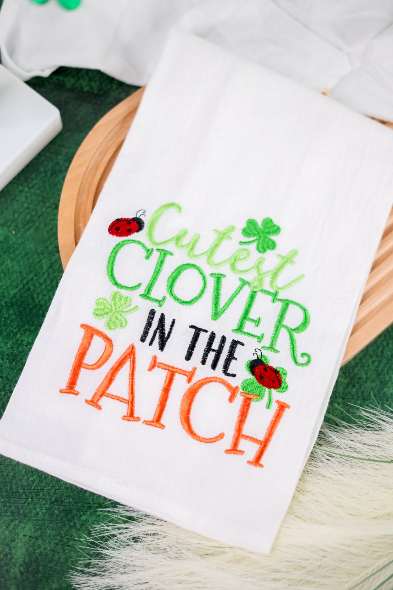 Cutest Clover In The Patch Kitchen Towel