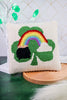 Shamrock with Pot of Gold Throw Pillow