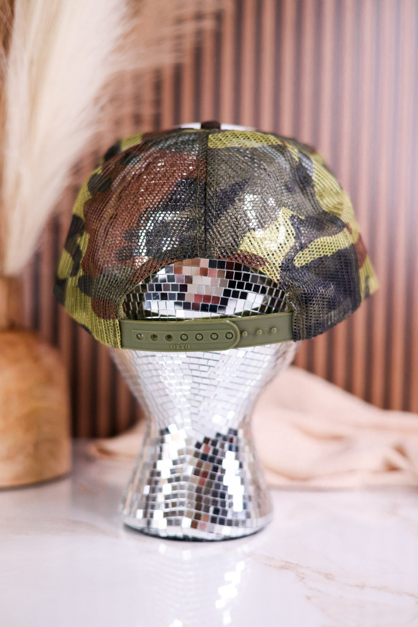 Retro Duck Blind Camo Trucker Snapback Hat