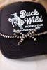Silver Western Cowgirl Pearl Coquette Bow Hat Chain Band