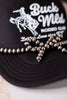 Silver Western Cowgirl Pearl Coquette Bow Hat Chain Band