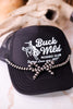 Silver Western Cowgirl Pearl Coquette Bow Hat Chain Band