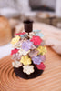 Rustic Multicolored Painted Metal Floral Candleholders (3 Styles)
